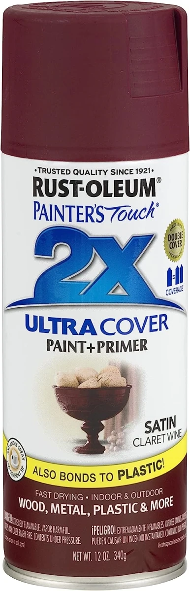Painter's Touch 2x Ultra Cover 12 Oz. Satin Claret Wine Spray Paint