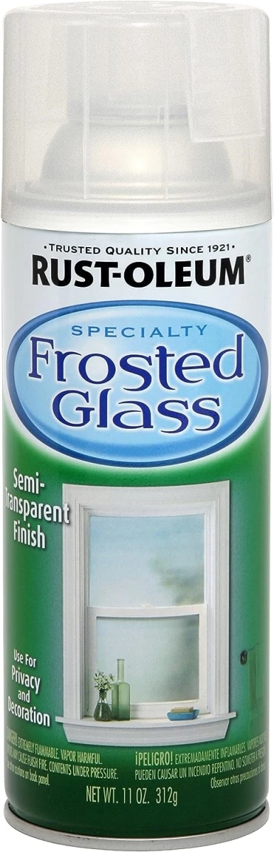 Specialty Frosted Glass Spray Paint 11 Oz. Clear Finish