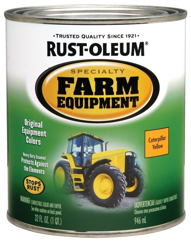 1 Quart Caterpillar Yellow Gloss Farm & Implement Enamel Paint
