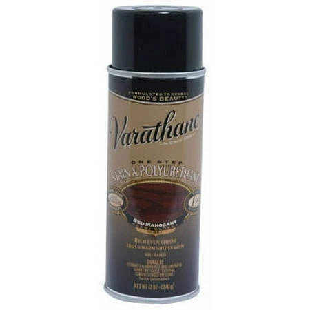 Red Mahogany Wood Stain & Polyurethane, 12-oz. Spray