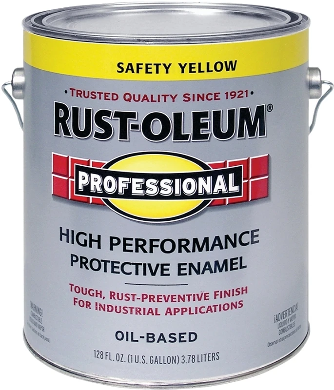 Professional Gloss Safety Yellow Oil-based Enamel Paint, 1 Gallon