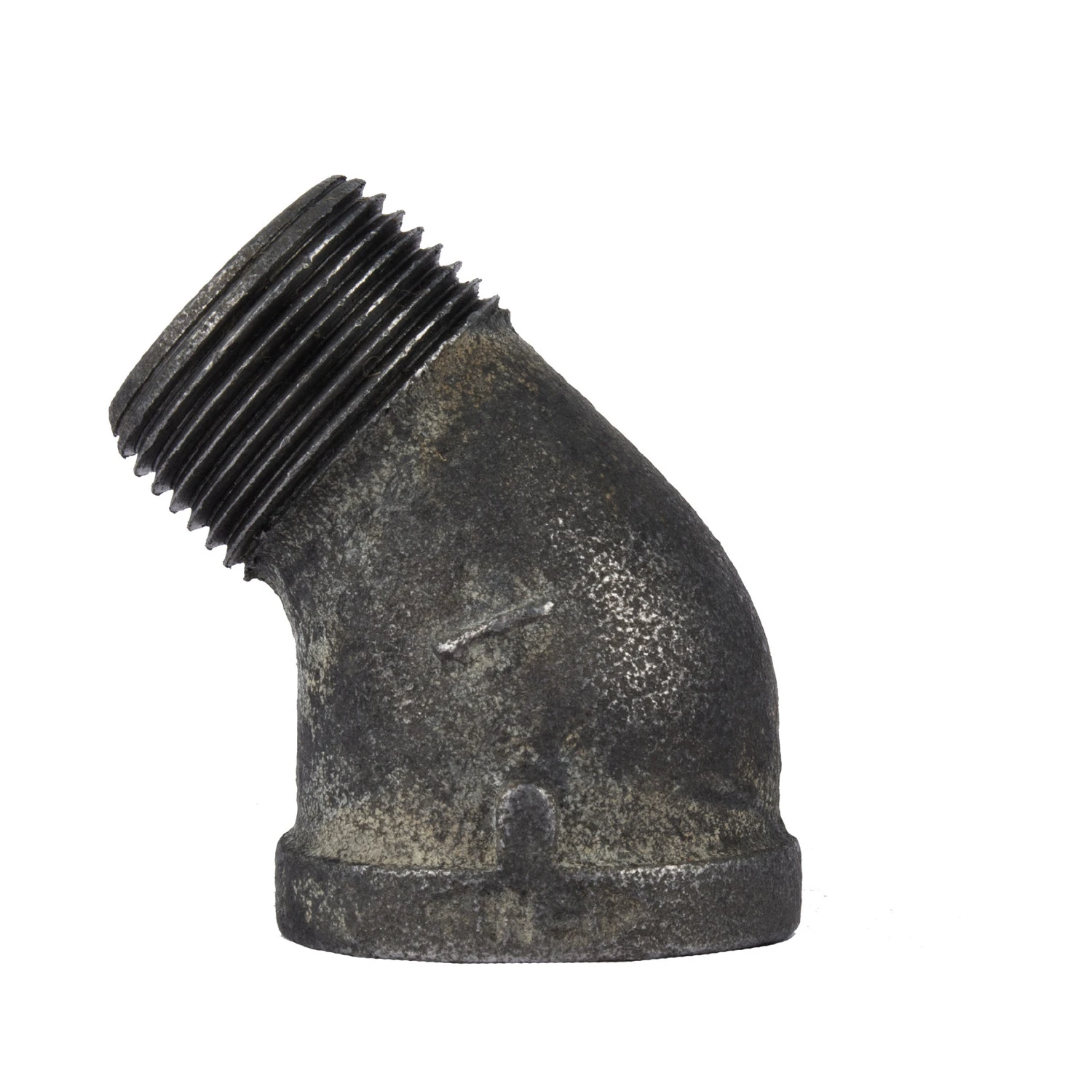 1 Inch Black Steel Pipe 45 Degree Street Elbow Fitting