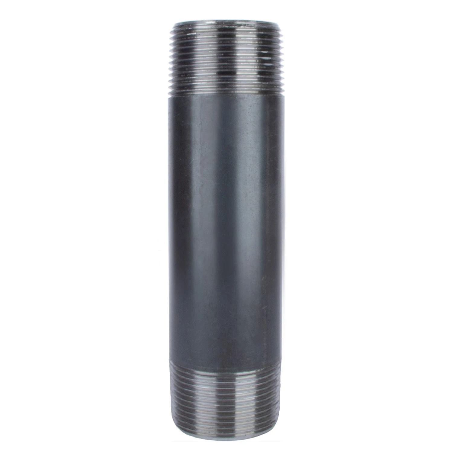 1 and 1 Quarter Inch by 6 Inch Black Steel Pipe Nipple