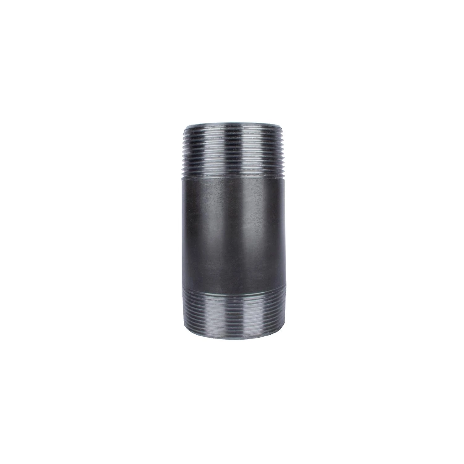 1 and 1/2 Inch by 5 Inch Black Steel Pipe Nipple