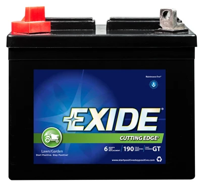 12-volt Lawn Tractor Battery, Left Side Terminal, 190 Cold Cranking Amps