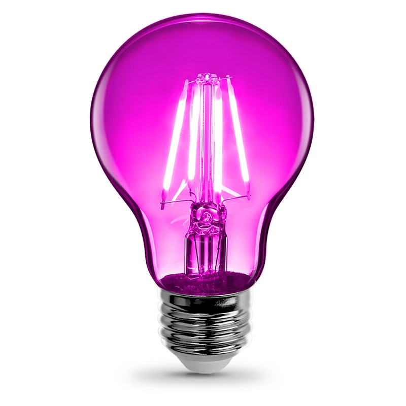 3.6-Watt Pink Filament LED Light Bulb