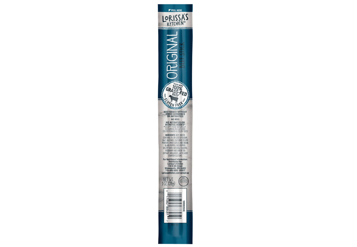 Jack Link's Lorissa's Kitchen Original Beef Stick 1 Oz Packet - Case Of 12