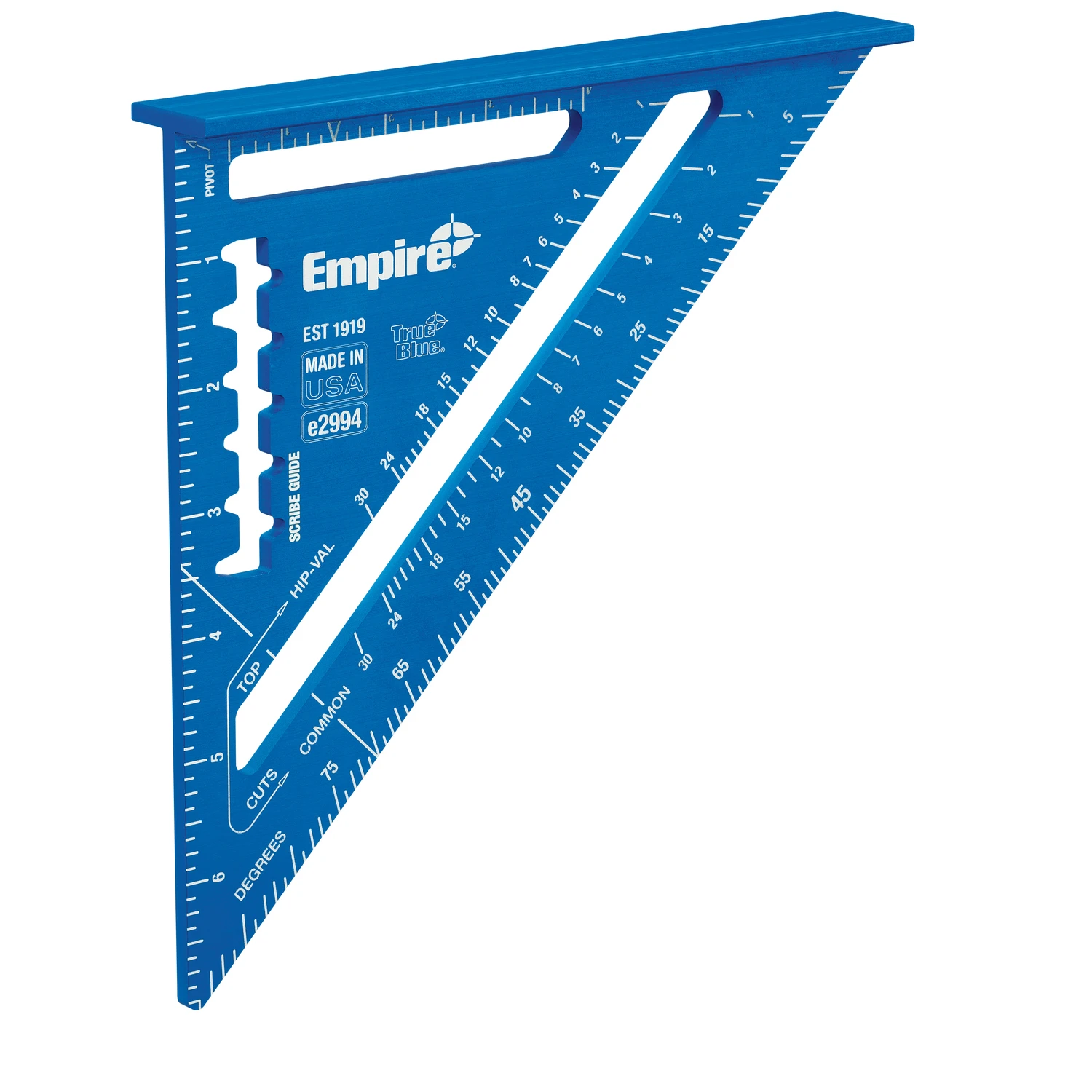 7 In. Aluminum Laser Etched Rafter Square - Model E2994