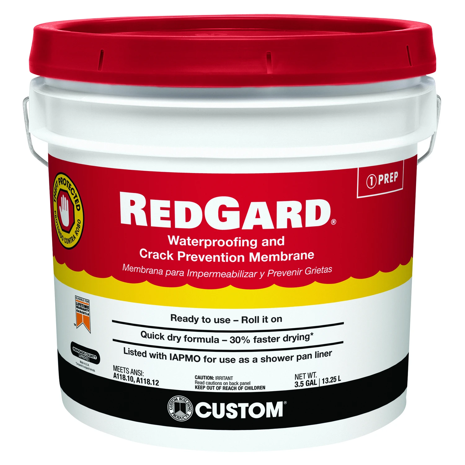 3.5 Gallon Elastomeric Waterproofing Membrane For Tile And Stone Applications