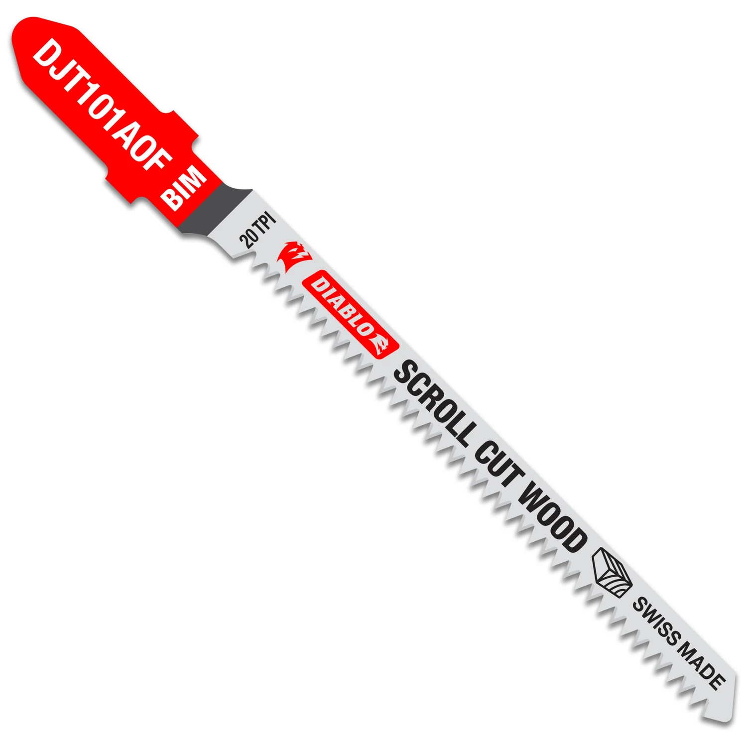 T-Shank Jigsaw Blade, Bi-Metal, Scroll Cuts, 20 Tooth, 3-1/4-In., 5-Pk.
