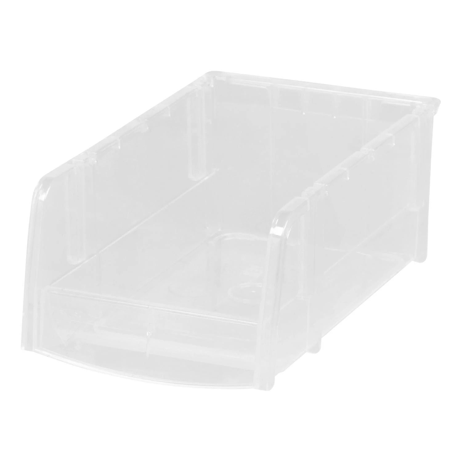 Clear Stackable Storage Bin 3 In. H X 4.5 In. W X 7.5 In. D