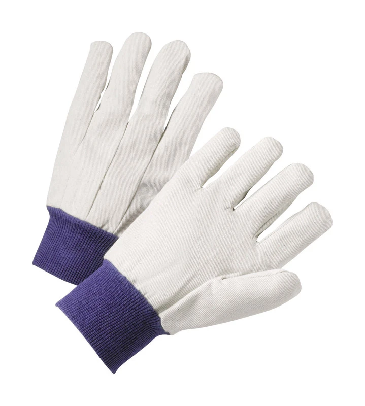 West Chester Men's Indoor/Outdoor Canvas Light Duty Work Gloves White L 1 pair