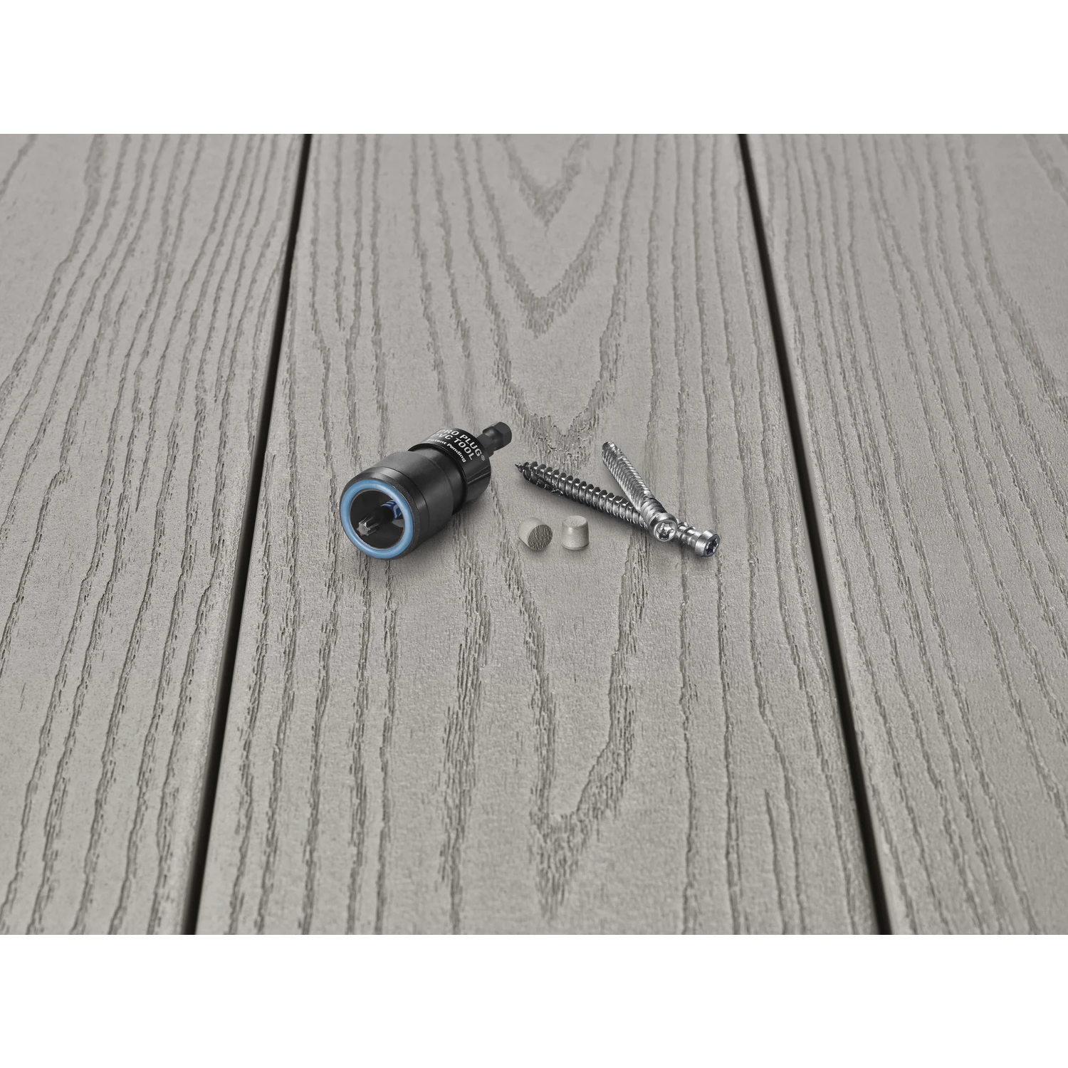 Starborn Pro Plug No. 10 X 2-1/2 in. L Slate Gray Star Trim Head Deck Screws and Plugs Kit 1 pk