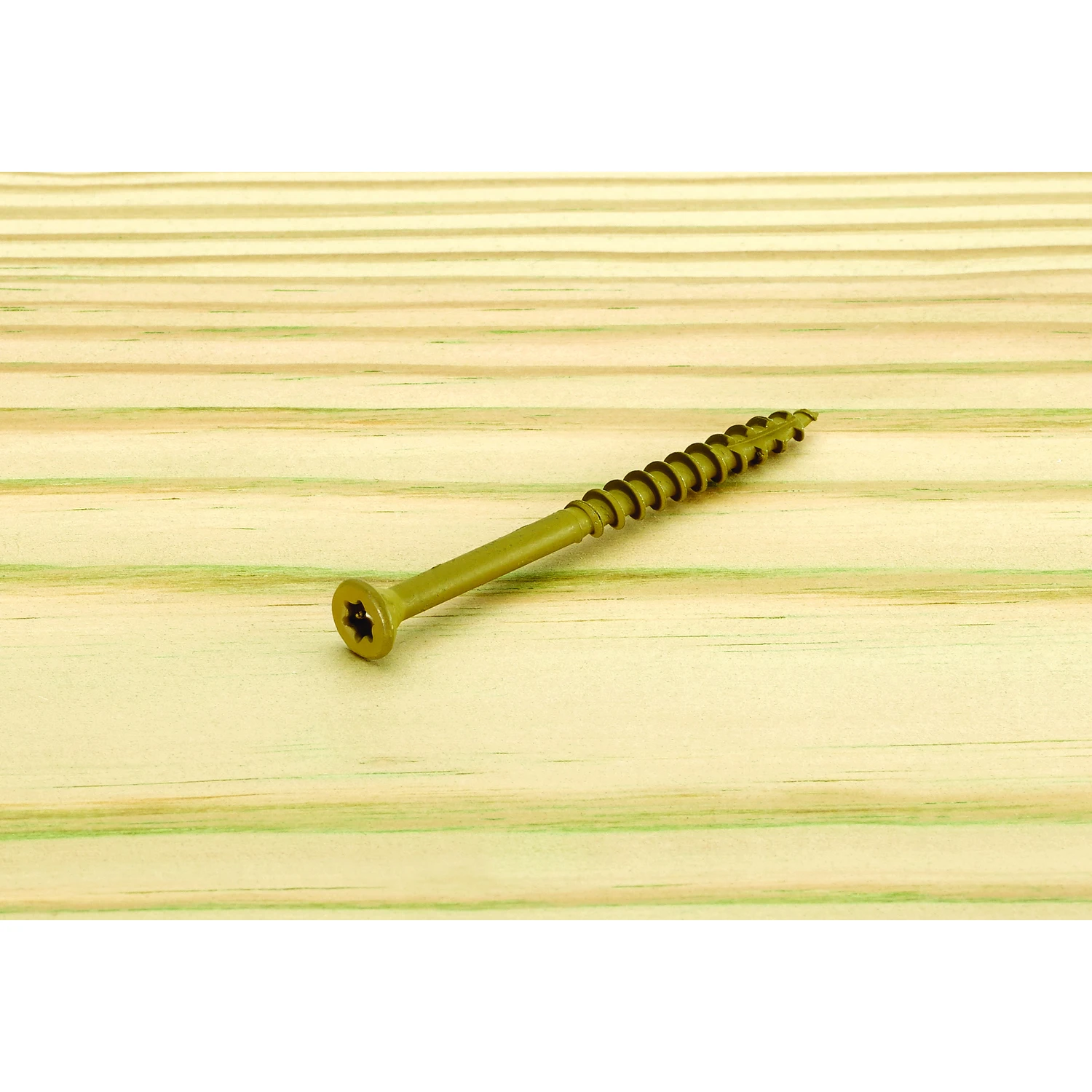 Starborn Deckfast No. 9 X 2-1/2 in. L Tan Star Flat Head Deck Screws 75 pk