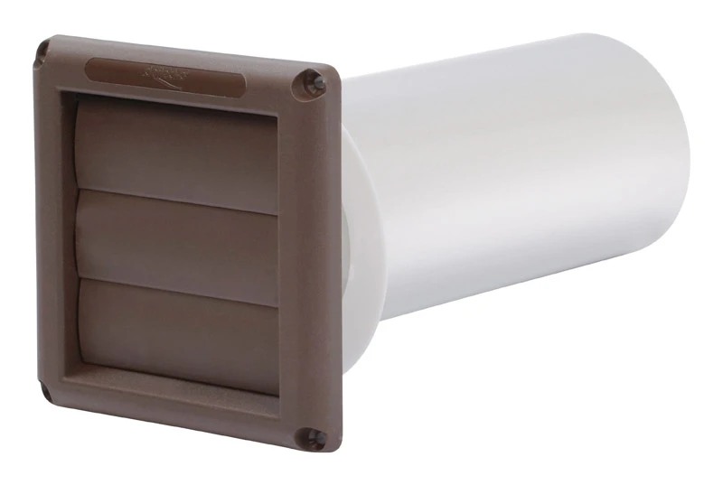 Deflect-o Supurr Vent 6 In. L X 4 In. D Brown Aluminum Vent Dryer Hood