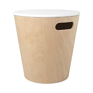 Woodrow Storage Stool - White And Natural Finish - Model 1009760-668