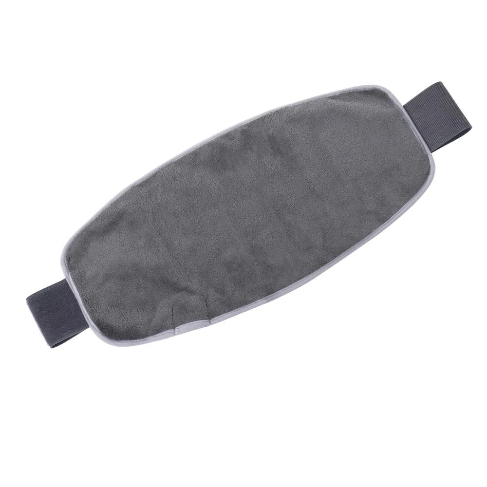 Purerelief Lumbar & Abdominal Heating Pad, 44.5" X 9.5", Gray