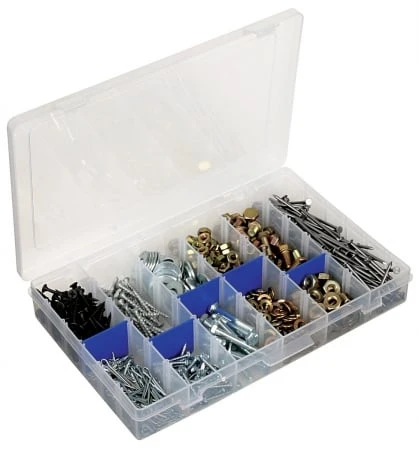 4006 Tuff Tainer 11" Small Tool Storage Box With Adjustable Compartments
