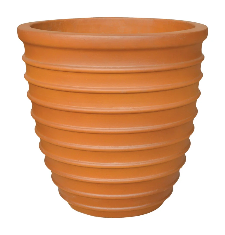 10.24 In. H X 10 In. W Terracotta Ceramic Beehive Planter