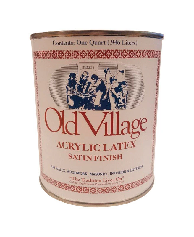 Satin Rittenhouse Red Water-based Acrylic Latex Paint 1 Quart