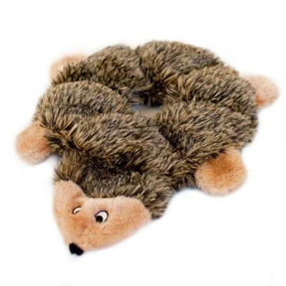 Loopy Hedgehog Plush Dog Toy With 6 Squeakers For Interactive Play