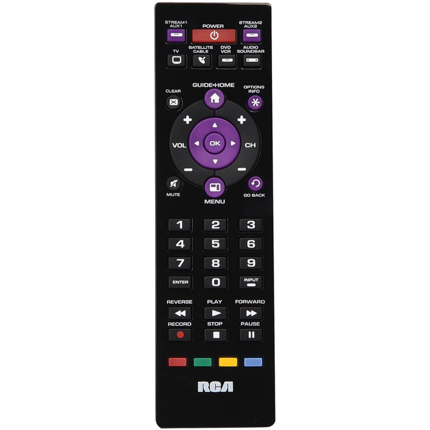 Rcrpst06gbe Programmable Universal Remote Control For 6 Devices