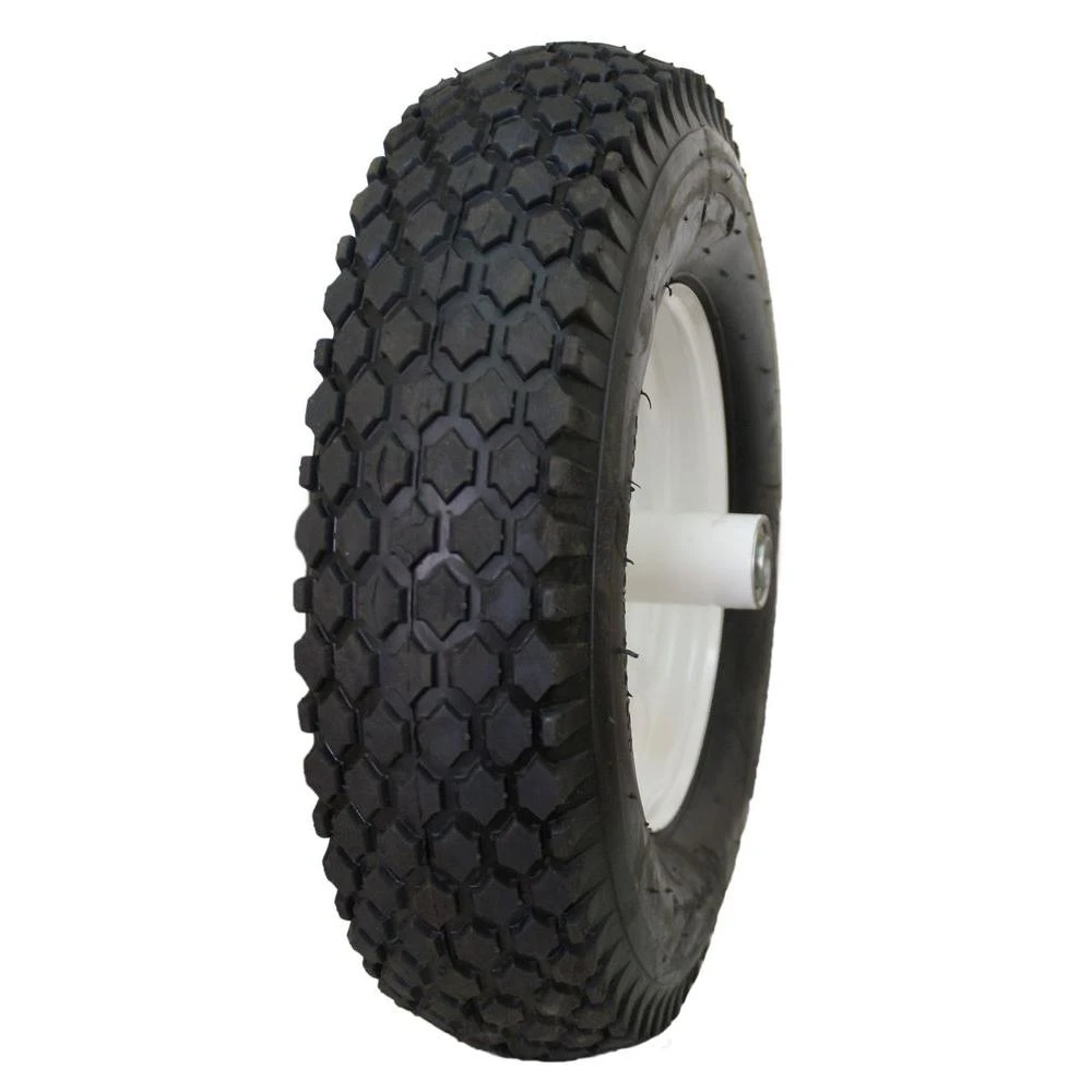 4.80/4.00-8 Stud 24 Psi 4-ply Tire And Wheel For Wheelbarrows
