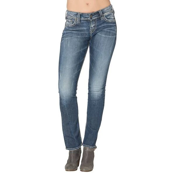 Suki Mid Rise Straight Leg Jeans For Women - Model L93413sdi349