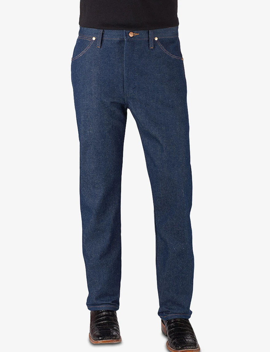 Men's Cowboy Cut Original Fit Jeans, Rigid Indigo Denim, 38x36