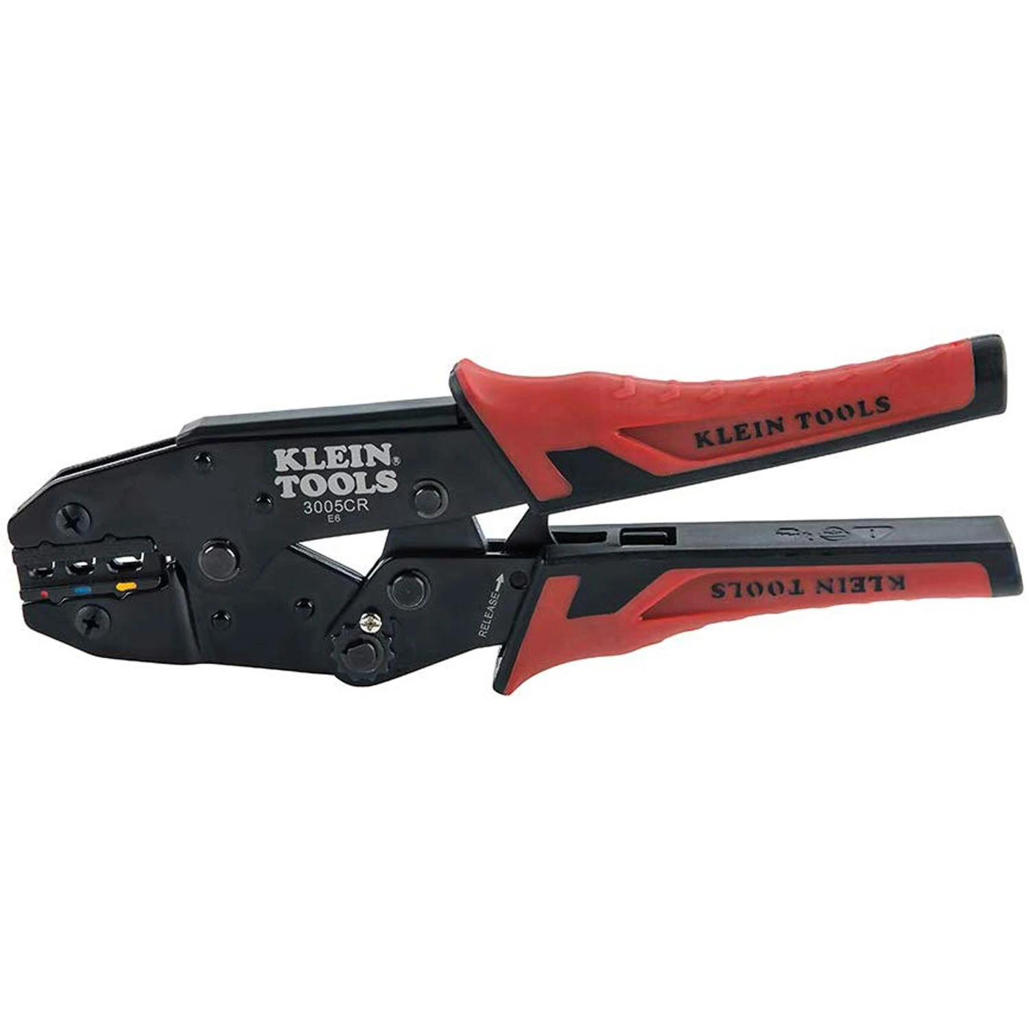 10-22 Awg 9 In. L Ratcheting Crimper With Cushion Grip Handles