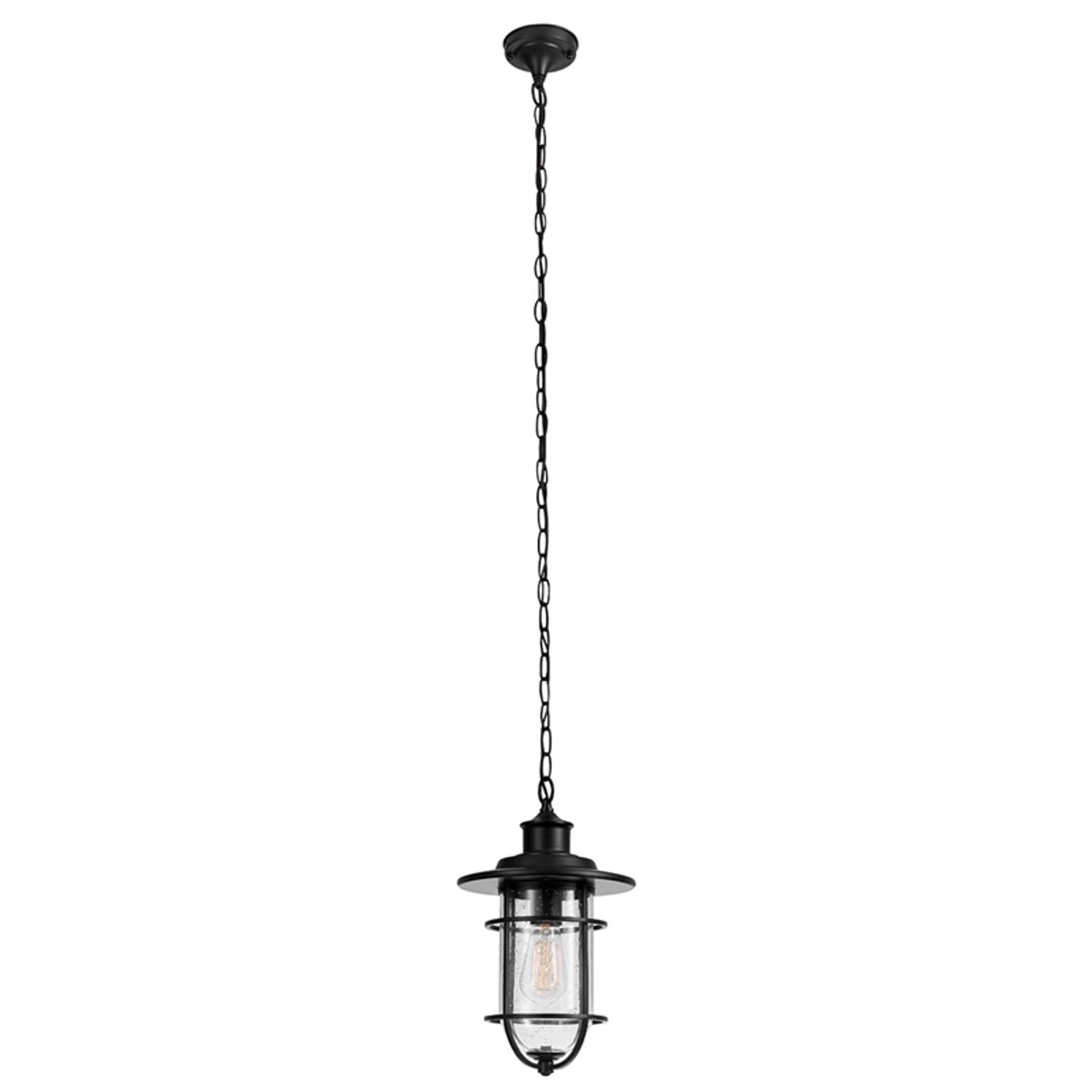 Turner Matte Black 1-light Pendant Light With Adjustable Height
