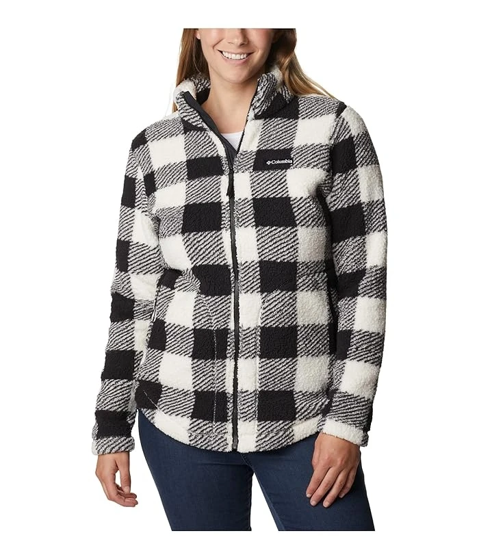 Women's West Bend Cozy Sherpa Fleece Jacket, Size Large, White