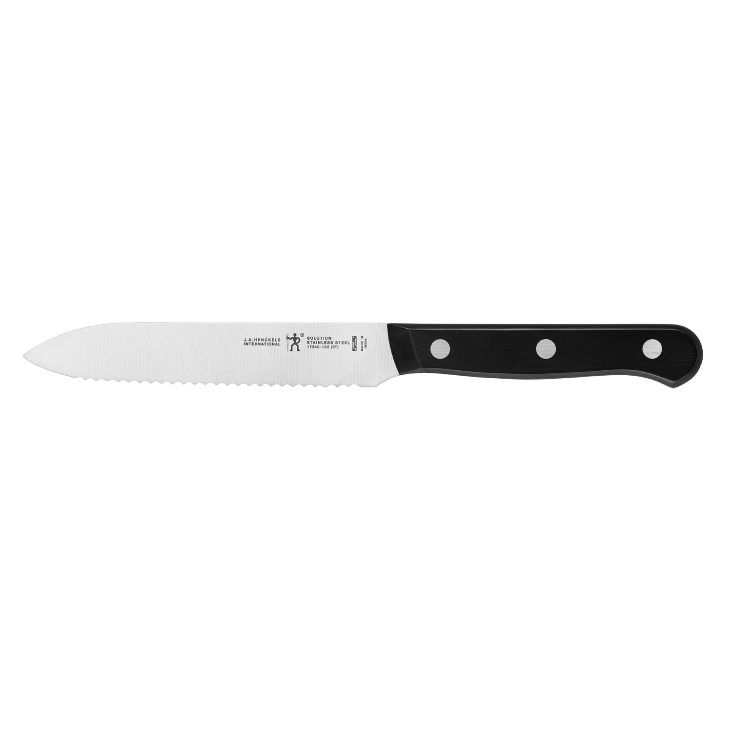 5 In. Stainless Steel Utility Knife With Plastic Handle
