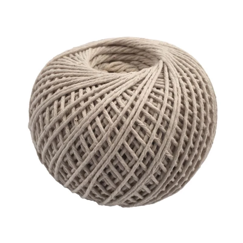 420 Feet Natural Twisted Cotton Twine - Heavy Duty, Durable, White