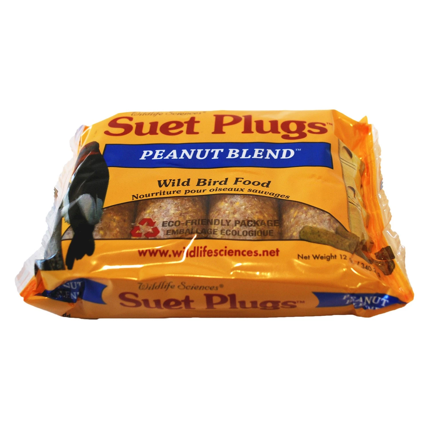 WSC784 Peanut Blend Suet Plug 11 oz plus Freight West of Rockies Only - Pack of 12