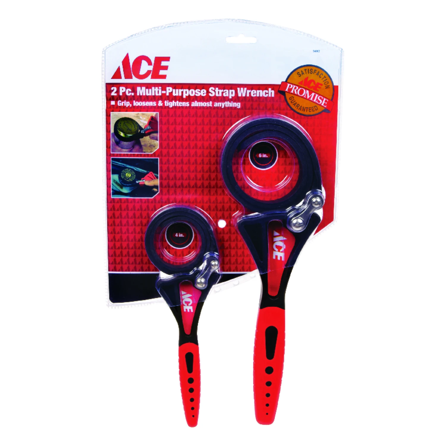Ace SAE Strap Wrench Set 2 pc.