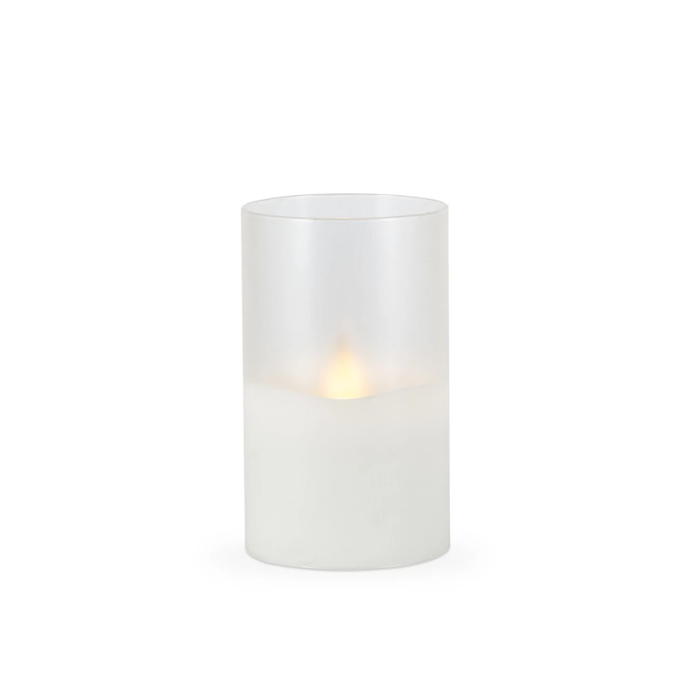 Everlasting Glow White No Scent Scent Flameless Hand Poured Candle