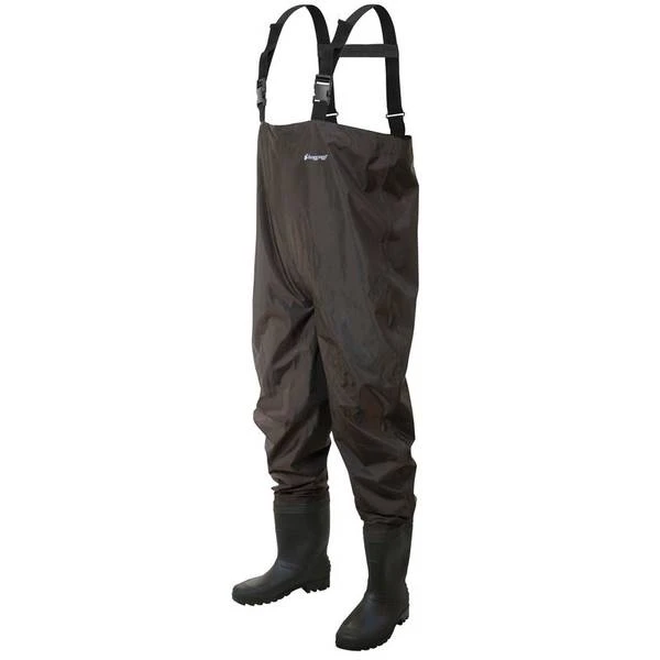 Rana Ii Pvc Chest Wader With Cleated Sole, Size 10, Brown