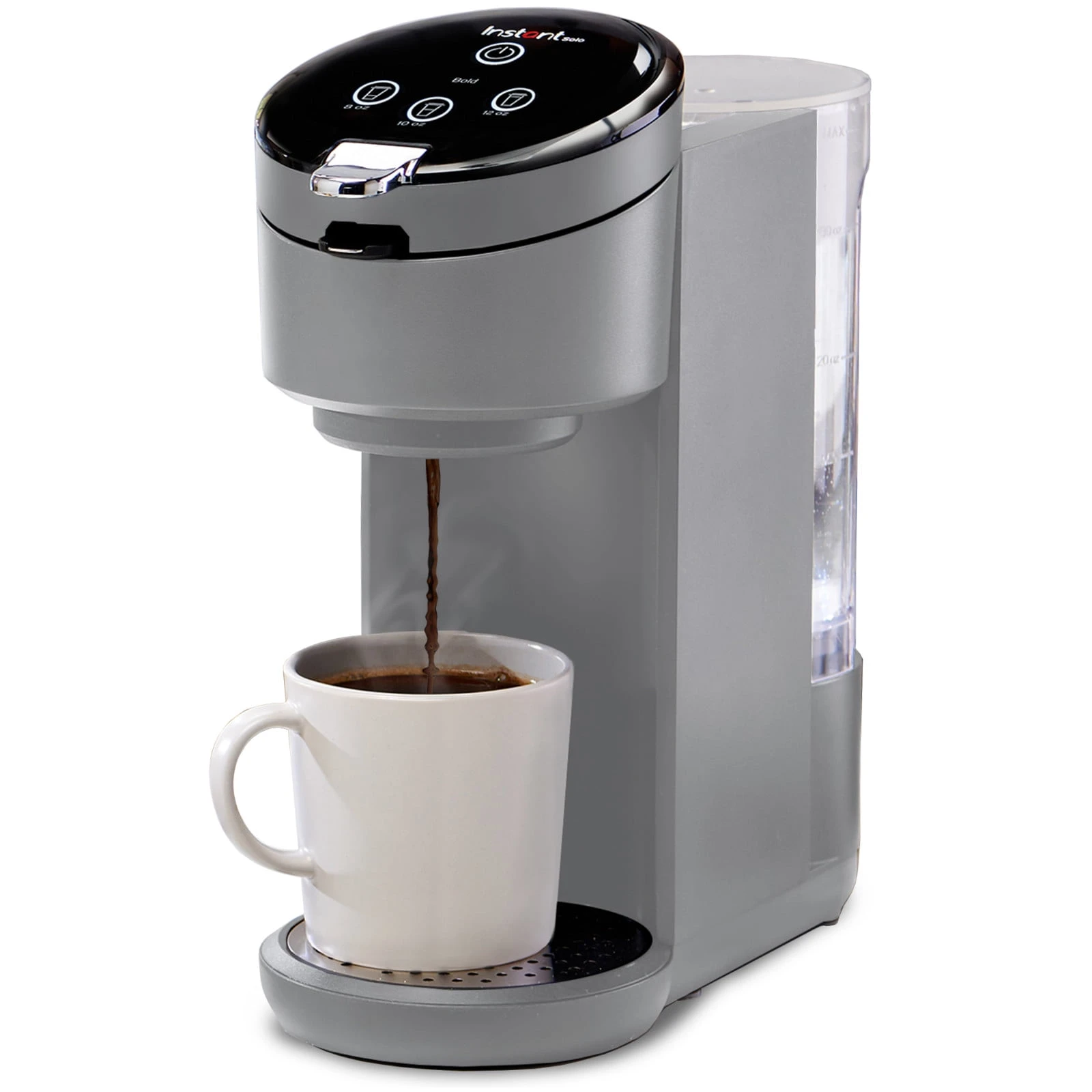 40 Oz Gray Solo Single-serve Coffee Maker With Reusable Pod