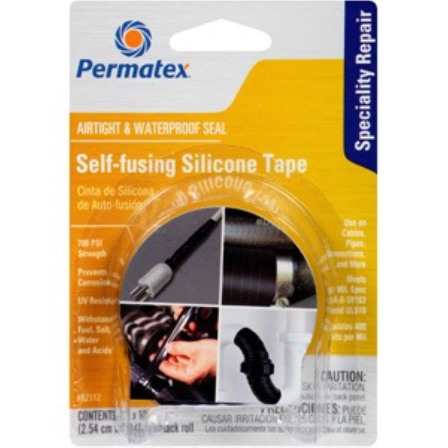82112 Self Fusing Silicone Tape 10 Ft. - Waterproof, Airtight Seal
