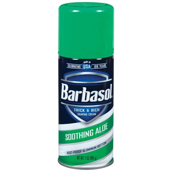 BARBASOL SHAVE CREAM ALOE 7OZ