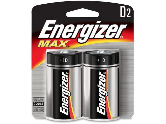 BATTERY ALKALINE D 2PK