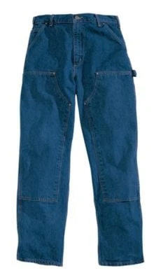 Men's Original Fit Double Front Washed Logger Jean - 29 X 30 - Darkstone