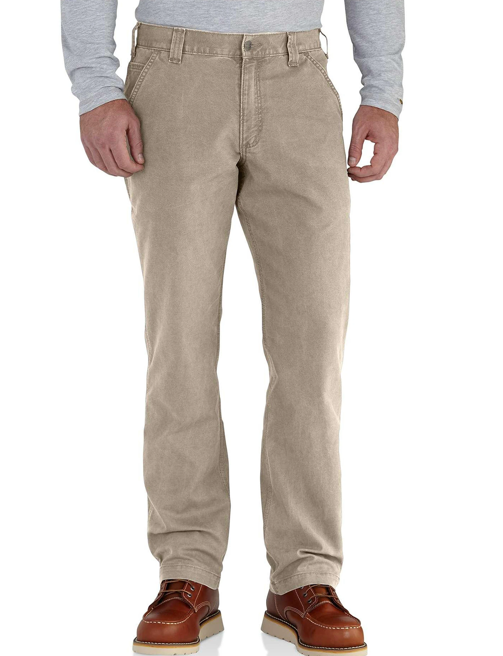 Men's Rugged Flex Relaxed Fit Canvas Work Pant - W38 - Tan