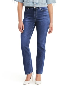 Women's Classic Straight Midrise Jeans, Size 32 (us 14), Dark Blue
