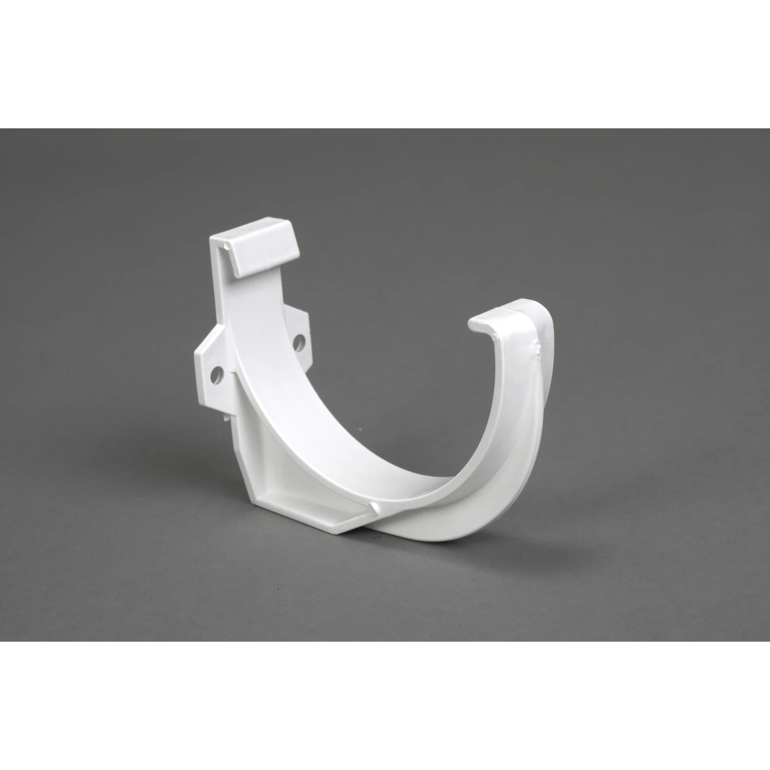 Classic 5 In. White Vinyl Half Round Gutter Bracket Model P06501