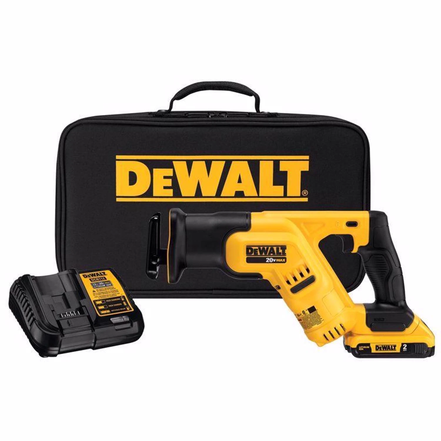 20v Max Cordless Brushed Compact Reciprocating Saw Kit With Battery & Charger