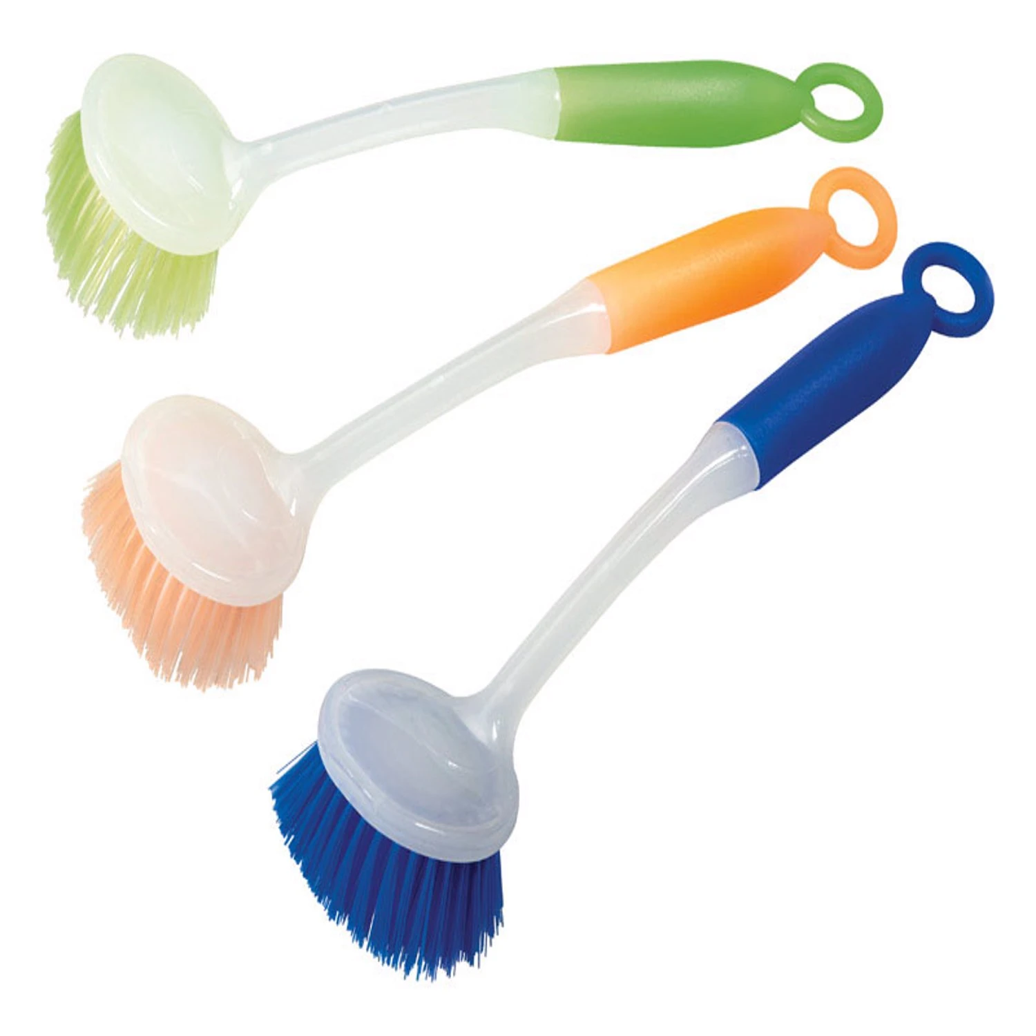 Diamond Visions 2 in. W Soft Bristle 7 in. Plastic Handle Long Handle Scrub Brush