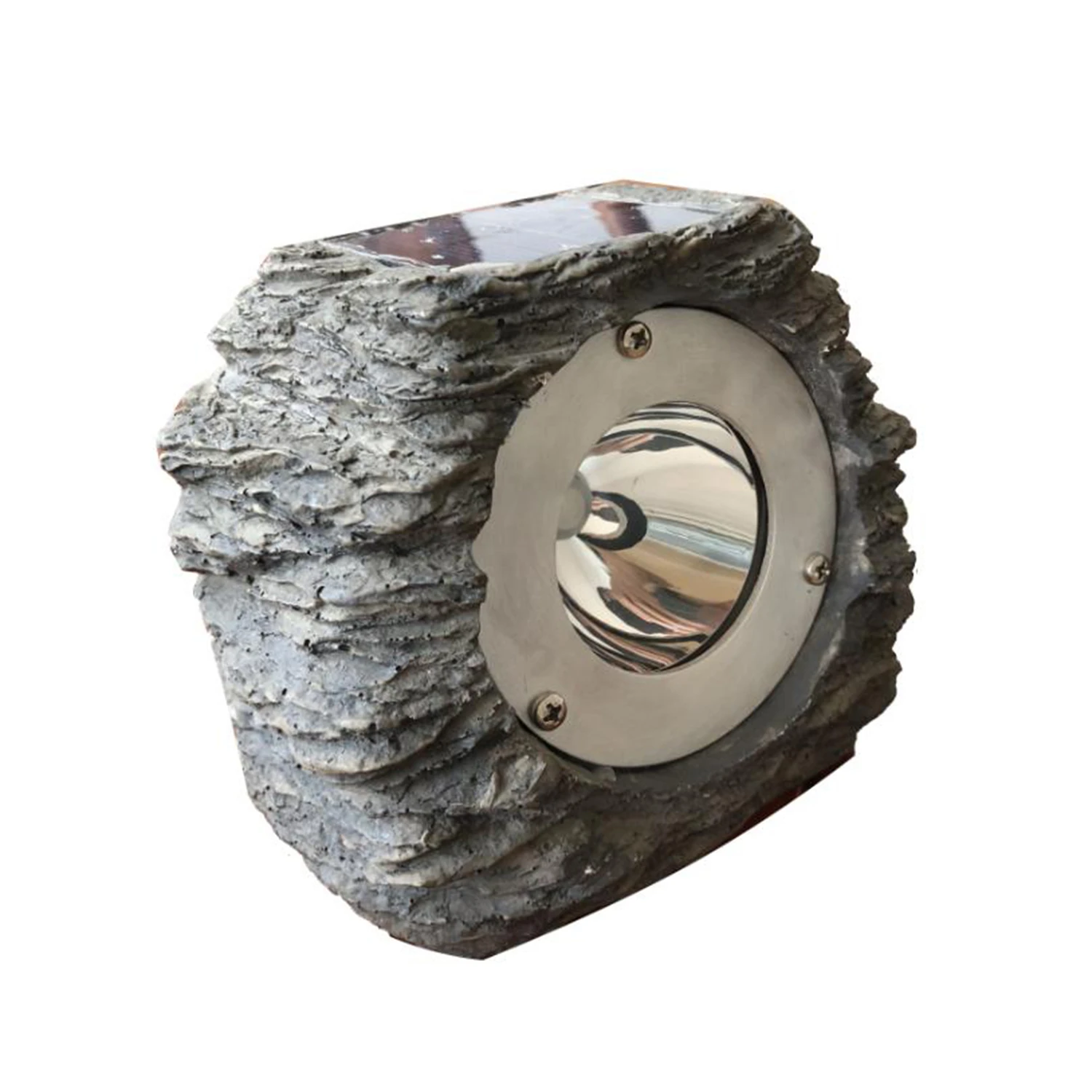Living Accents Rspt14041 Solar Powered Led Rock Spotlight, Gray, 1 Pk, 6.8 In Height