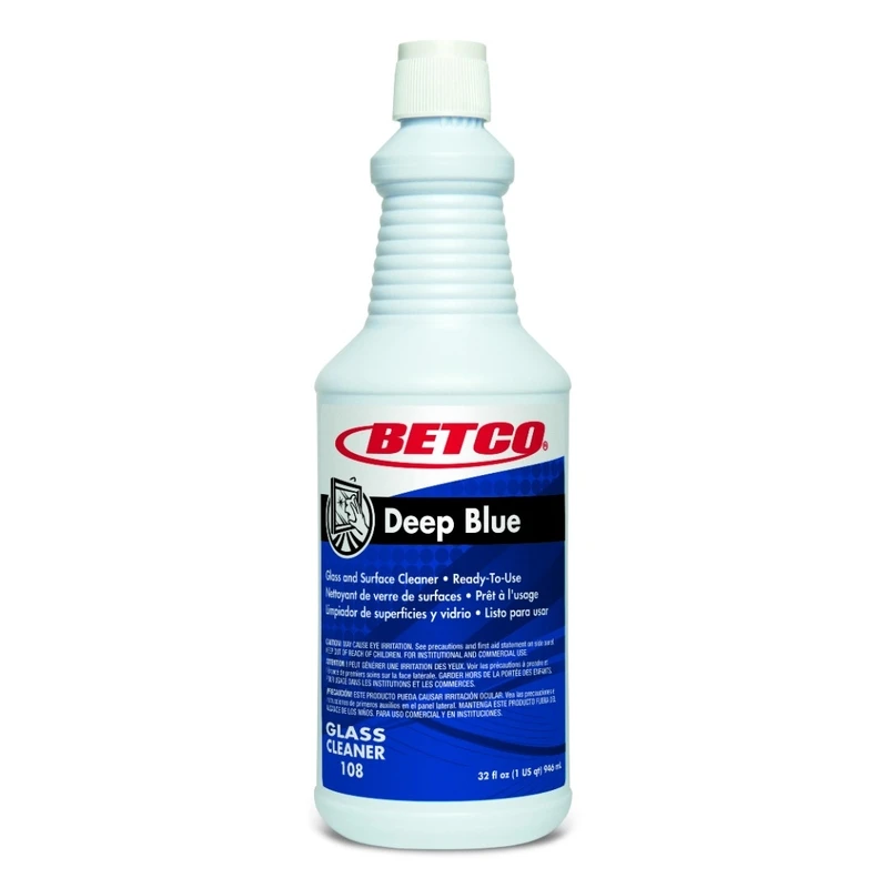Betco Deep Blue Original Scent Glass and Surface Cleaner 32 oz. Liquid